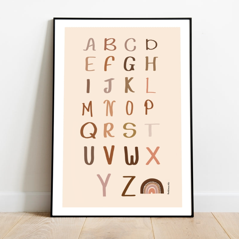 Alfabets - kinderkamer poster