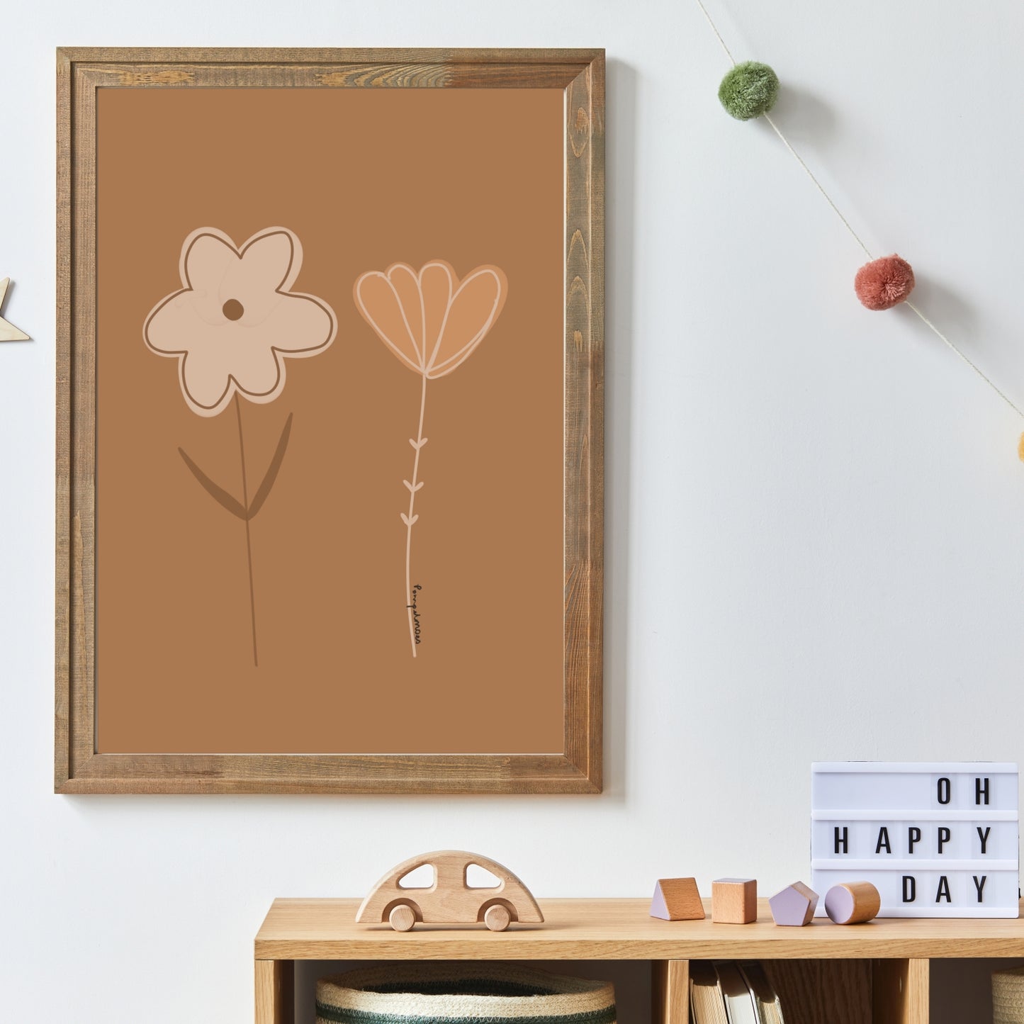 minimalistic flowers - Poster kinderkmaer