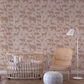 Animal wallpaper Silhouette - Beige