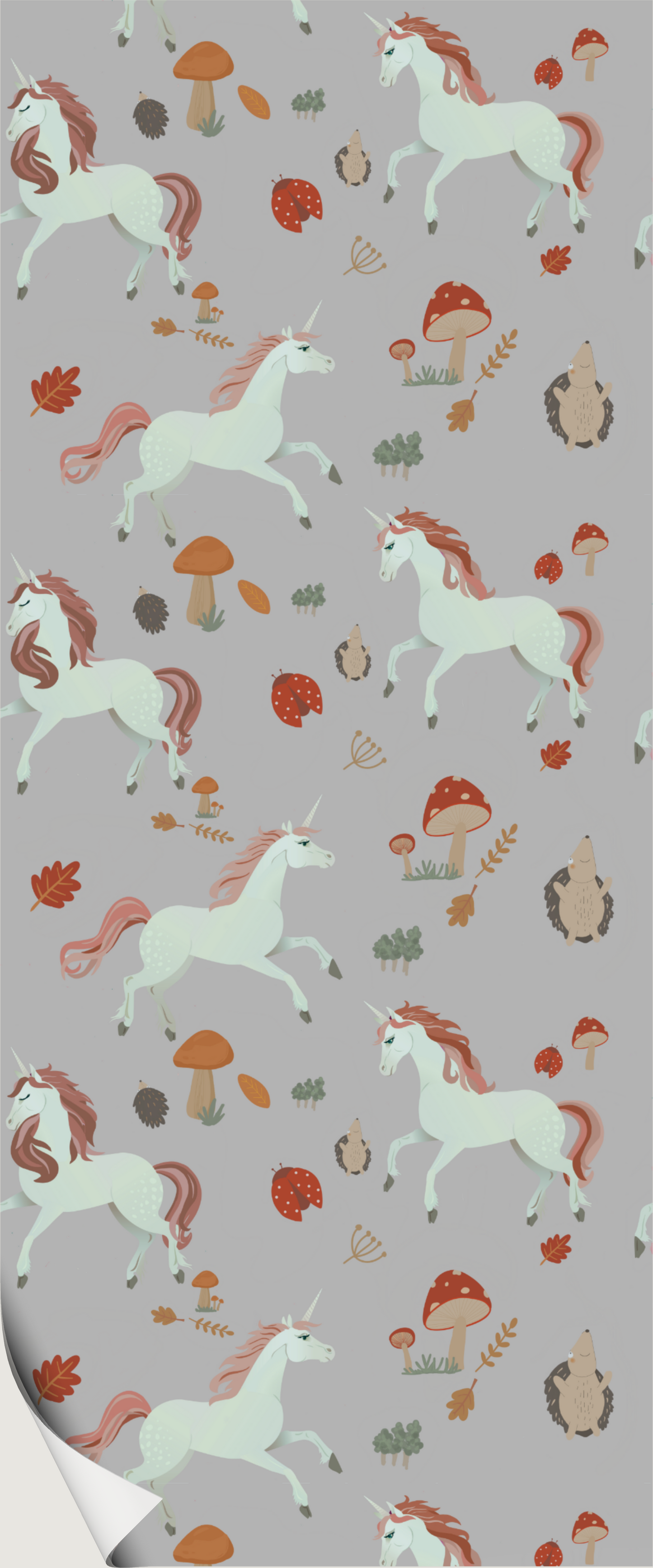 Papier Peint Licorne (2 couleurs)