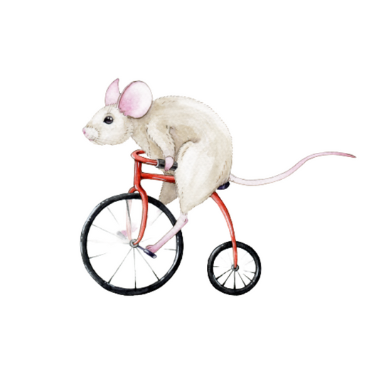 La souris à l'aventure - Sticker mural animaux