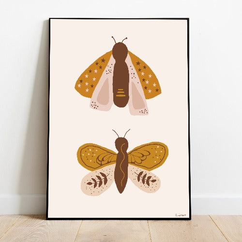 vlinder poster babykamer