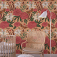 Pioenrozen en vlinders  Behang Kinderkamer  Roze