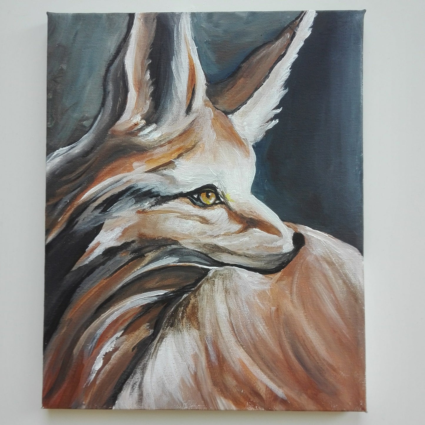 Fox in Acrylic Paint | painting for baby room
