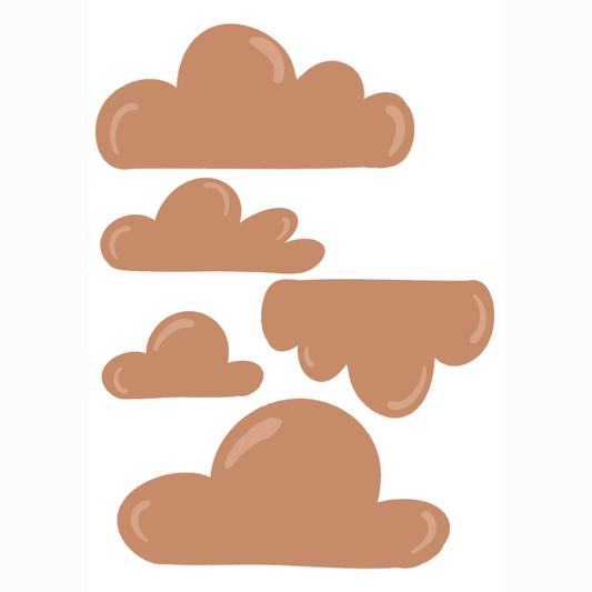 Clouds - Wall sticker - Rust